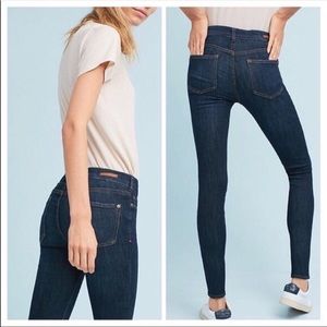 Anthropologie Pilcro High Rise Denim Legging Skinny Ankle Jeans Sz 25